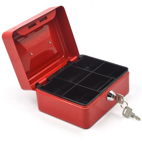 small lockable metal box|lockable storage box small.